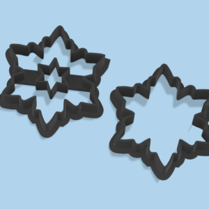 Schneeflocke mit Stern - Spitzbueb